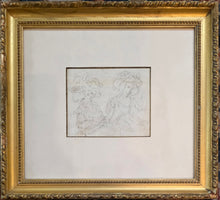 Load image into Gallery viewer, Samuel Shelley O.W.S Pencil Study Of Two Ladies In Fashionable Hats Circa.1785
