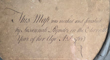 Load image into Gallery viewer, Susannah Poynder Aged Eleven Her Embroidered Silkwork Map Of England &amp; Wales 1788
