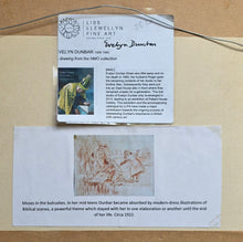 Load image into Gallery viewer, Evelyn Dunbar Red Chalk Drawing The Finding Of Moses Circa.1922
