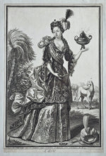 Load image into Gallery viewer, Jean Mariette Allegorical Emblems Of The Four Continents The Rare Set Of Copper Engravings Circa.1715
