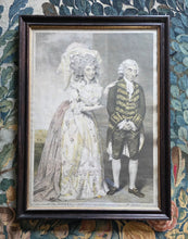 Load image into Gallery viewer, Miss Farren And Mr King In 'The Heiress' 18th.Century Theatrical Stipple Engraving After John Downman 1787
