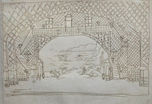 Load image into Gallery viewer, Cecil Beaton Pen And Ink Stage Set Design For Frederick Ashton's Les Sirènes 1946
