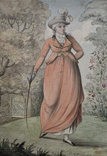 Load image into Gallery viewer, JH Ramberg 18th.Century Watercolour Drawing An Elegant Couple In A Garden Circa.1785
