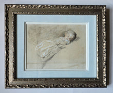 Load image into Gallery viewer, William Henry Hunt O.W.S Chalk And Watercolour Study Of An Infant Circa.1830
