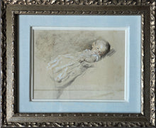 Load image into Gallery viewer, William Henry Hunt O.W.S Chalk And Watercolour Study Of An Infant Circa.1830
