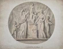 Load image into Gallery viewer, John Francis Rigaud R.A. Neoclassical Pen And Ink Drawing "A Sacrifice To Venus" Circa.1785
