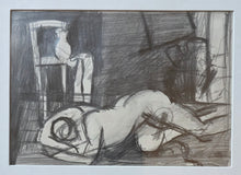 Load image into Gallery viewer, Keith Vaughan Pencil Drawing Reclining Figure Circa.1960
