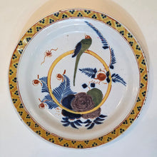 Load image into Gallery viewer, Parrot And Hoop A Group Of Four 18th.Century Delftware Plates Circa.1730
