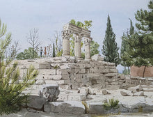 Load image into Gallery viewer, Graham Rust Landscape Watercolour The Temple Of Octavia At Corinth Circa.1975
