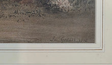 Load image into Gallery viewer, James Green Watercolour Portrait Of A Regency Lady In A Country Landscape 1808
