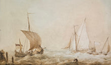 Load image into Gallery viewer, Martinus Schouman Dutch School Early 19th.Century Maritime Watercolour Circa.1805
