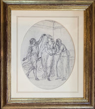 Load image into Gallery viewer, William Hamilton R.A. Pen And Ink Drawing A Veiled Bride Circa.1775
