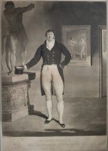 Load image into Gallery viewer, Charles Turner After Benjamin Marshall Large Mezzotint Portrait Engraving Of The Boxer "Gentleman" John Jackson 1810 Rare
