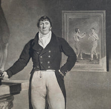 Load image into Gallery viewer, Charles Turner After Benjamin Marshall Large Mezzotint Portrait Engraving Of The Boxer "Gentleman" John Jackson 1810 Rare

