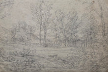 Load image into Gallery viewer, Attr. Richard Wilson R.A. Black Chalk Wooded Landscape Study Circa.1770
