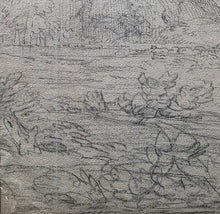 Load image into Gallery viewer, Attr. Richard Wilson R.A. Black Chalk Wooded Landscape Study Circa.1770
