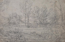 Load image into Gallery viewer, Attr. Richard Wilson R.A. Black Chalk Wooded Landscape Study Circa.1770
