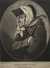 Load image into Gallery viewer, Robert Dighton "Dev'lish Cold" Mezzotint Engraving Published By Bowles &amp; Carver Circa.1790
