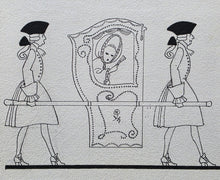 Load image into Gallery viewer, Georges Barbier French School Early 20th.Century Original Pen Drawing For Rostand's Casanova 1919
