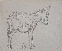 Load image into Gallery viewer, William Linnell Pencil Study Of A Young Donkey Circa.1850
