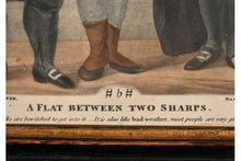 Load image into Gallery viewer, &quot;A Flat Between Two Sharps&quot; And &quot;A Sharp Between Two Flats&quot; Rare Pair Of 18th.Century Mezzotint Engravings Depicting Lawyers And Their Clients Circa.1790
