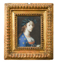 Load image into Gallery viewer, Italian School Miniature Painting La Poesia Sappho After Carlo Dolci Circa.1800.
