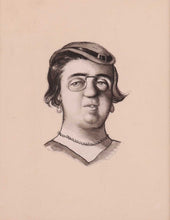 Load image into Gallery viewer, Rex Whistler Pen Ink And Wash Drawing I Am A Plain Wife 1933
