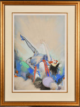 Load image into Gallery viewer, Herbert Pizer Jazz Age Watercolour Drawing "The Blue Bird" 1919
