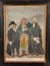 Load image into Gallery viewer, &quot;A Flat Between Two Sharps&quot; And &quot;A Sharp Between Two Flats&quot; Rare Pair Of 18th.Century Mezzotint Engravings Depicting Lawyers And Their Clients Circa.1790
