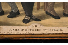 Load image into Gallery viewer, &quot;A Flat Between Two Sharps&quot; And &quot;A Sharp Between Two Flats&quot; Rare Pair Of 18th.Century Mezzotint Engravings Depicting Lawyers And Their Clients Circa.1790
