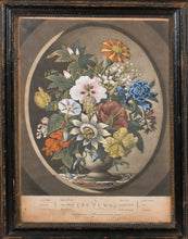 Load image into Gallery viewer, The Four Seasons Depicted In Flowers Hand Coloured Mezzotint Engravings In Their Original Frames 1798
