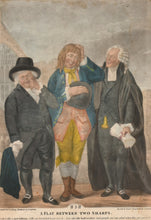 Load image into Gallery viewer, &quot;A Flat Between Two Sharps&quot; And &quot;A Sharp Between Two Flats&quot; Rare Pair Of 18th.Century Mezzotint Engravings Depicting Lawyers And Their Clients Circa.1790
