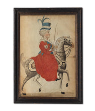 Load image into Gallery viewer, German School 18th.Century Equestrian Watercolour Portraits Of Noblewomen Circa.1780
