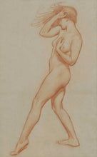 Load image into Gallery viewer, Harold Speed Red Chalk Nude Study Circa.1899
