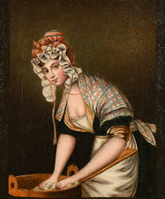 Load image into Gallery viewer, English School Early 19th.Century Oil On Canvas The Pretty Washerwoman Circa.1828

