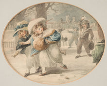 Load image into Gallery viewer, William Hamilton R.A. Pair Of 18th.Century Watercolour Drawings Winter's &amp; Summer's Amusement 1789
