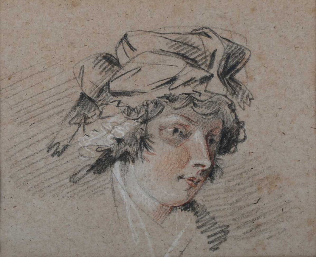 George Morland Chalk Portrait Study Circa.1790