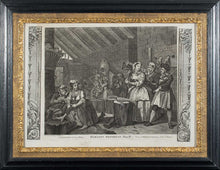 Load image into Gallery viewer, William Hogarth The Harlots Progress A Set Of Six 18th.Century Copper Engravings In Sanded Slip Frames
