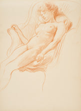 Load image into Gallery viewer, Jane Erin Emmet De Glehn Red Chalk Nude Study Circa.1910
