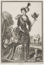 Load image into Gallery viewer, Jean Mariette Allegorical Emblems Of The Four Continents The Rare Set Of Copper Engravings Circa.1715
