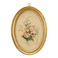 Load image into Gallery viewer, Pair Of George III Silkwork Embroidered Floral Studies Circa.1790

