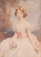 Load image into Gallery viewer, Walter Ernest Webster Portrait Of The Young Princess Elizabeth Circa.1936
