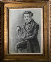 Load image into Gallery viewer, Philip John Ouless Chalk Portrait Study Of A Young Gentleman Circa.1840
