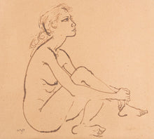Load image into Gallery viewer, Ronald Searle Pen And Ink Nude Study 1957
