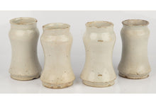 Load image into Gallery viewer, A Rare Group Of Four Tin-Glazed Apothecary Jars Almazán Soria Spain Circa.1700
