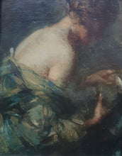 Load image into Gallery viewer, Cecil Rea The Crystal Gazer Oil On Panel Circa.1910
