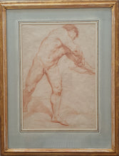 Load image into Gallery viewer, Carlo Cignani 17th.Century Red Chalk Study Of An Archer Drawing A Bow
