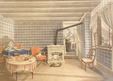 Load image into Gallery viewer, Théophile Steinlen Watercolour Interior Montreux 1832
