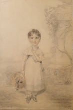 Load image into Gallery viewer, Benjamin Burnell Child Portrait Chalk Drawing 1820
