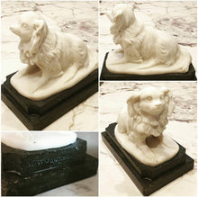 Load image into Gallery viewer, Matthew Wharton Johnson 1818 Sculpted Marble Cavalier Spaniel

